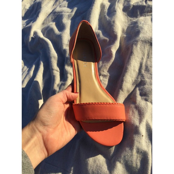 NEW Talbots 7.5 coral sandals slide business work women leather 7 1/2 coastal - Picture 7 of 9